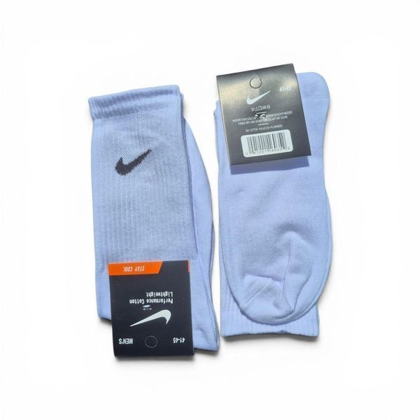 Шкарпетки спортивні чоловічі Nike високі, білі, з тенісною гумкою, бавовняні. Розмір 41-45 5 фото