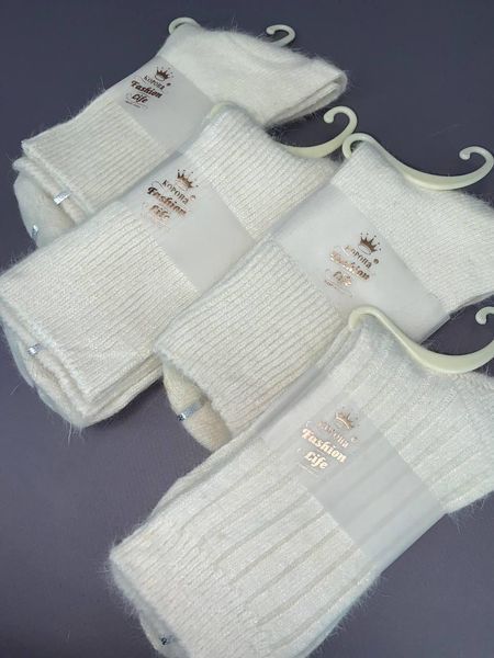 Шкарпетки жіночі Корона 2551-30B вис. альпака молочні р.37-41 2764499518 фото
